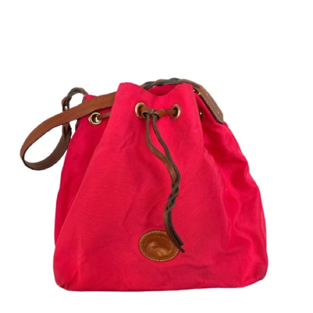 DOONEY & BOURKE | PINK CANVAS DRAWSTRING PURSE